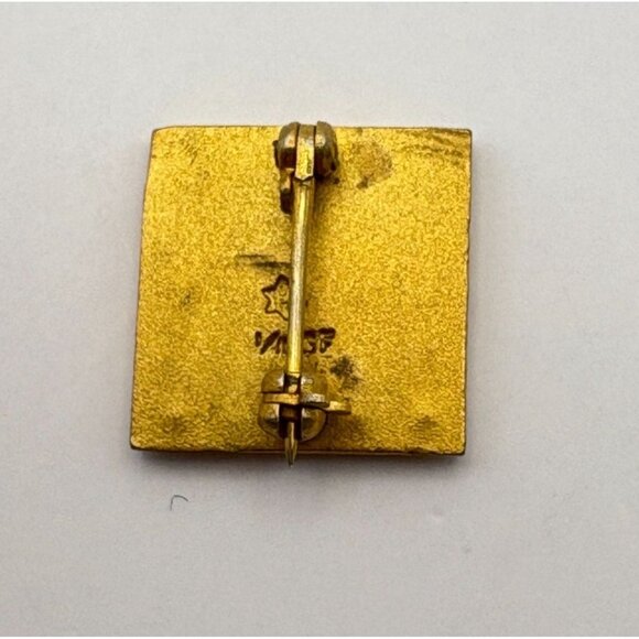 1940s Beta Tau Delta Fraternity Sorority Pin 1/10 GF Black Enamel Seed Pearls - Picture 4 of 7